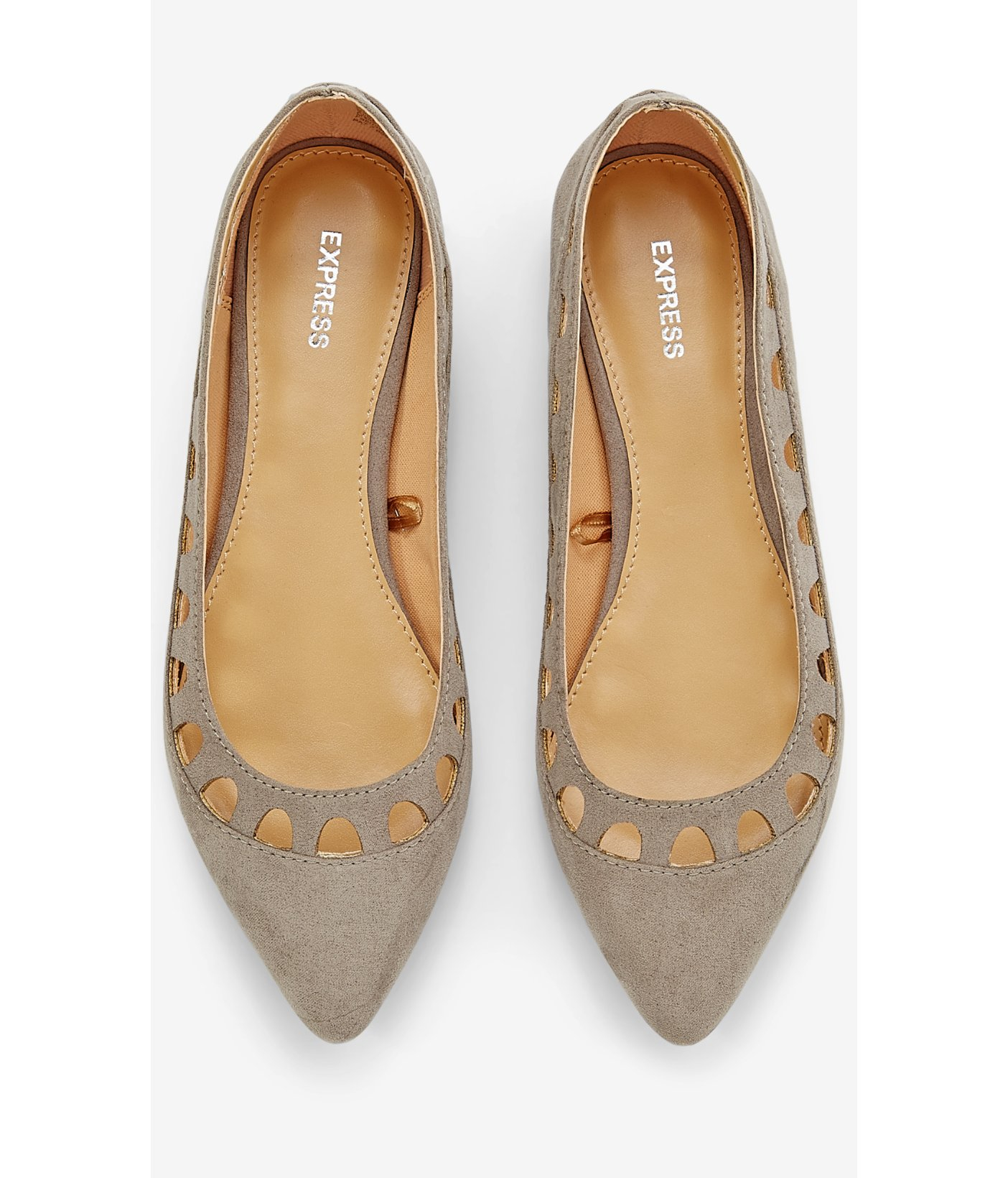 pointed toe cut out flats