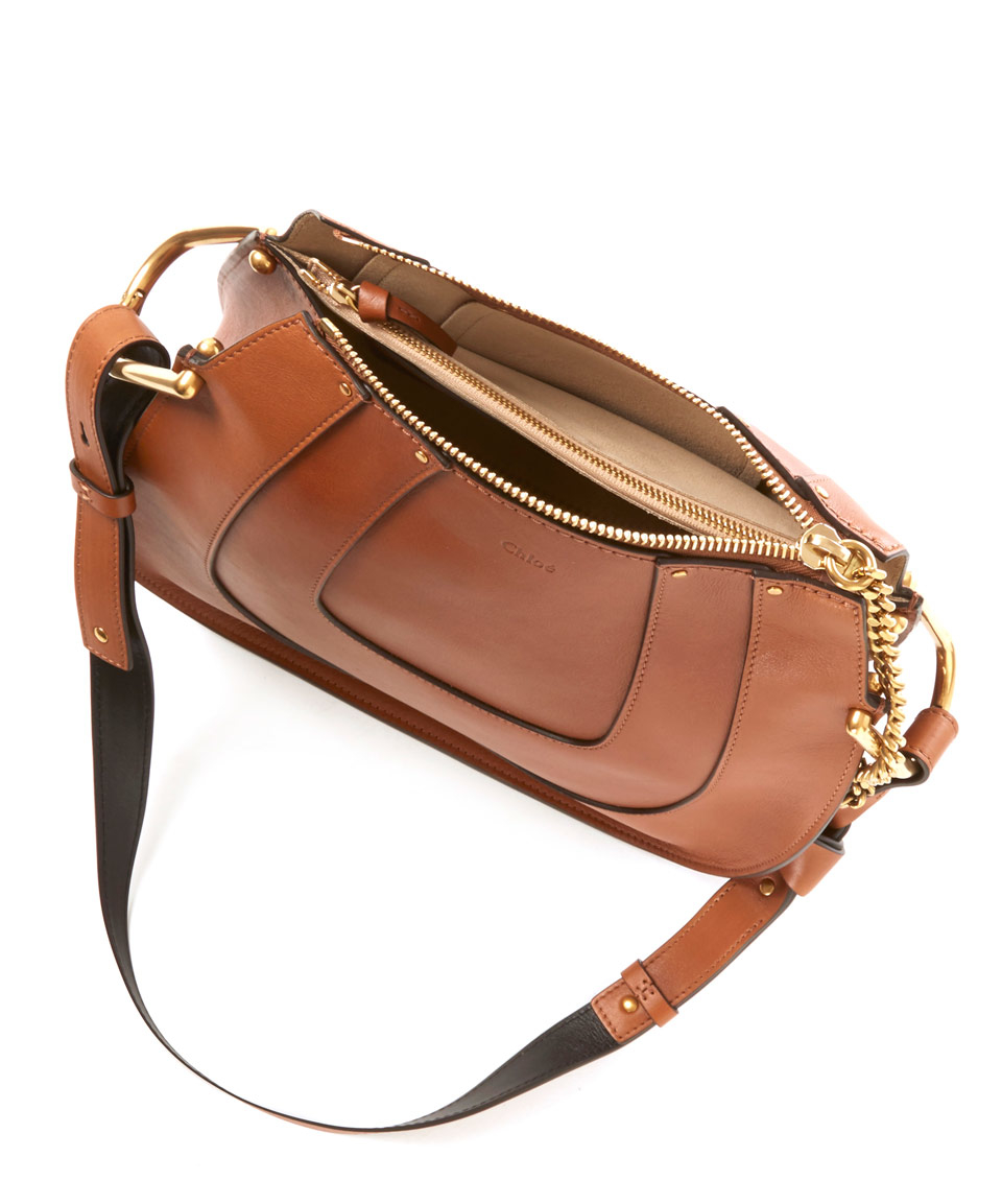 Chloé Small Tan Hayley Leather Hobo Bag in Brown | Lyst