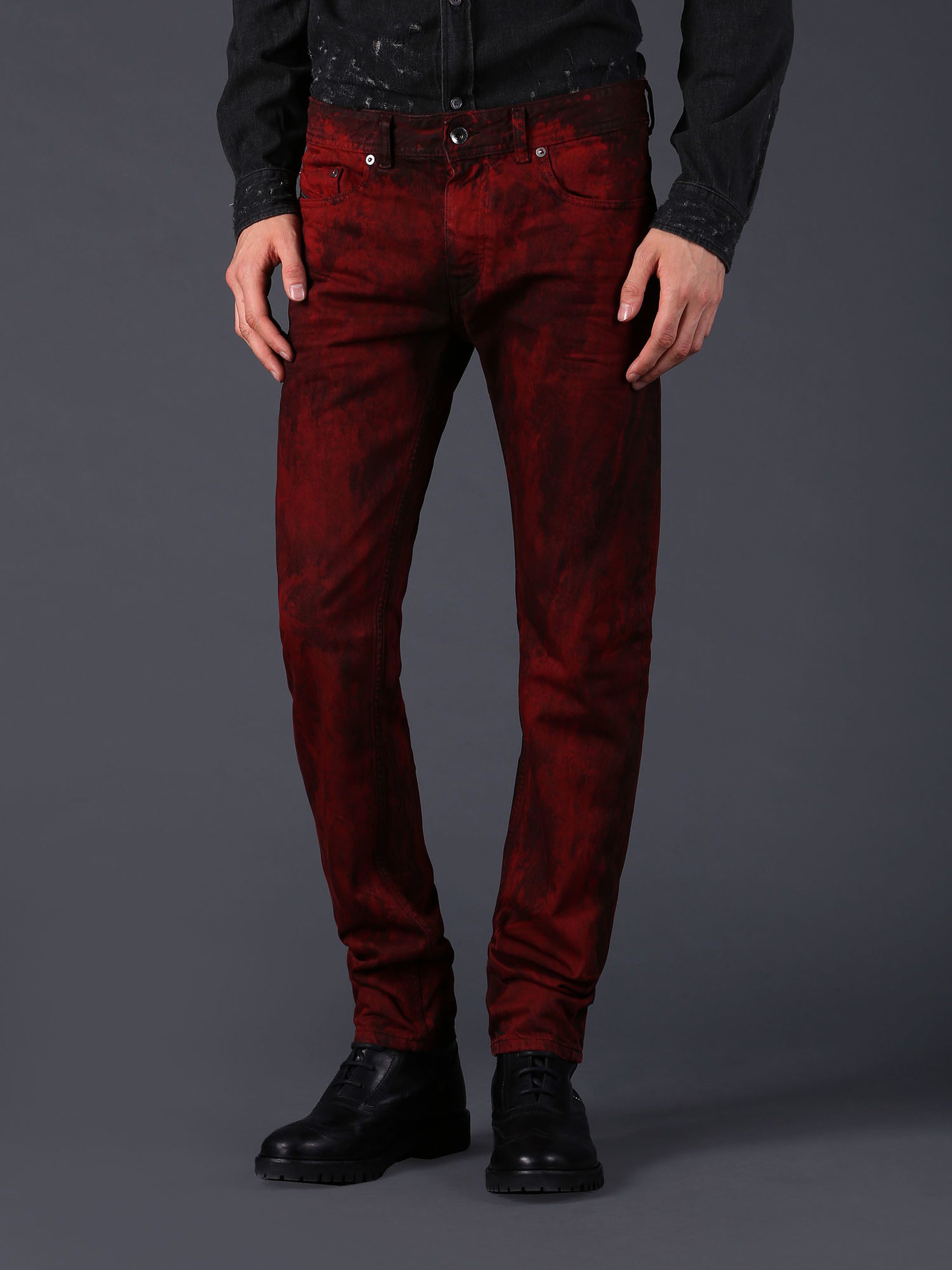 black red pants2019 black red pants for men