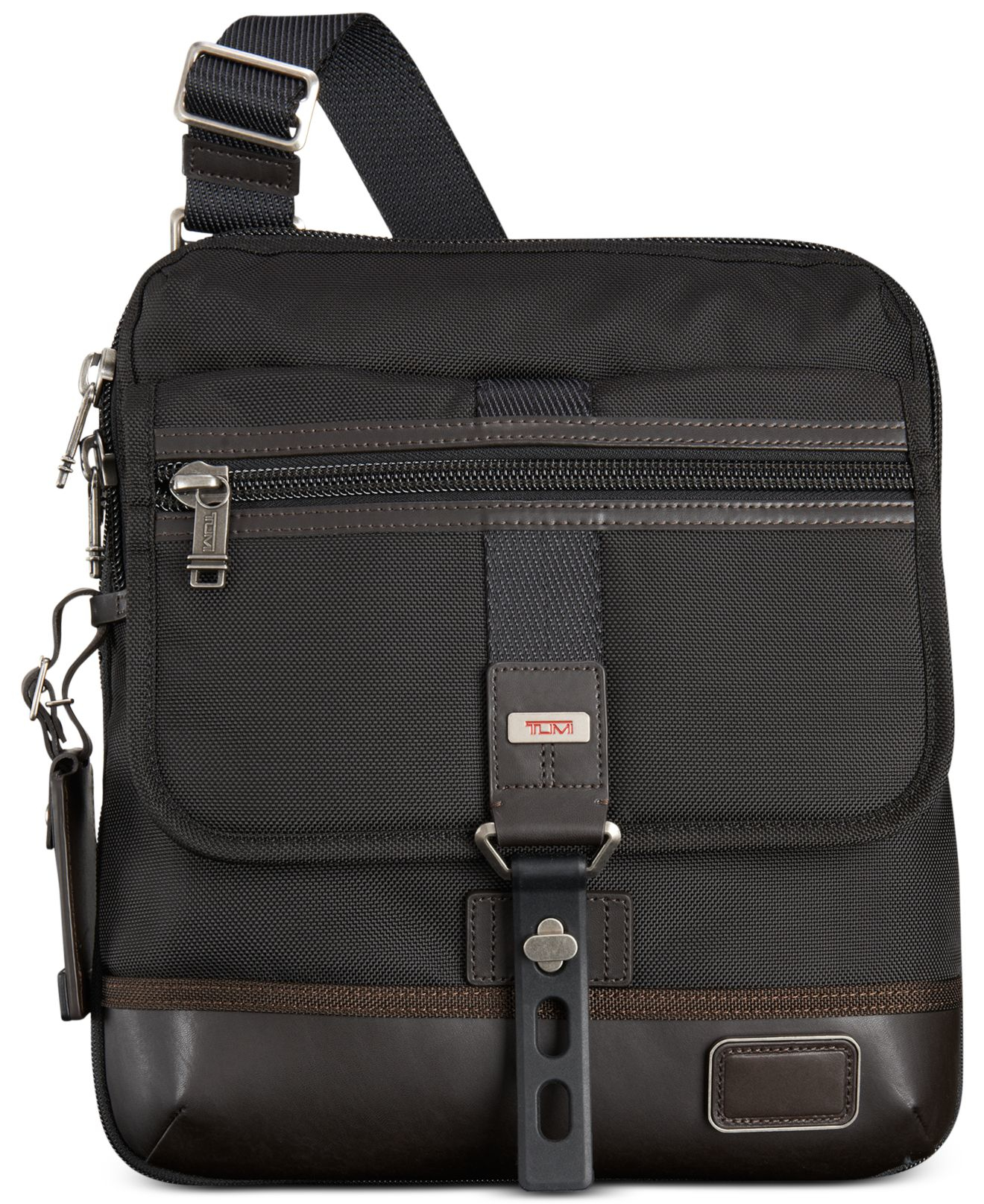Tumi Alpha Bravo Annapolis Zip-flap Crossbody Bag in Black for Men ...