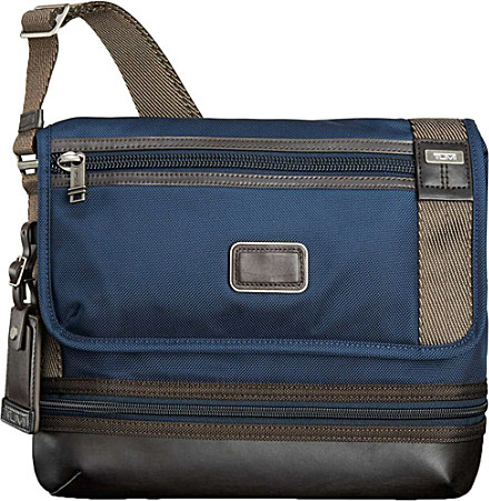 Tumi Blue Beale Crossbody Messenger Bag For Men