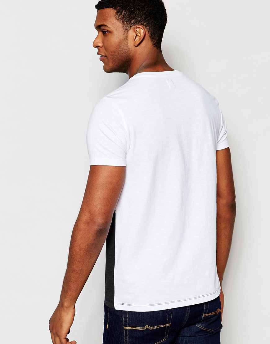 split half and half t shirt