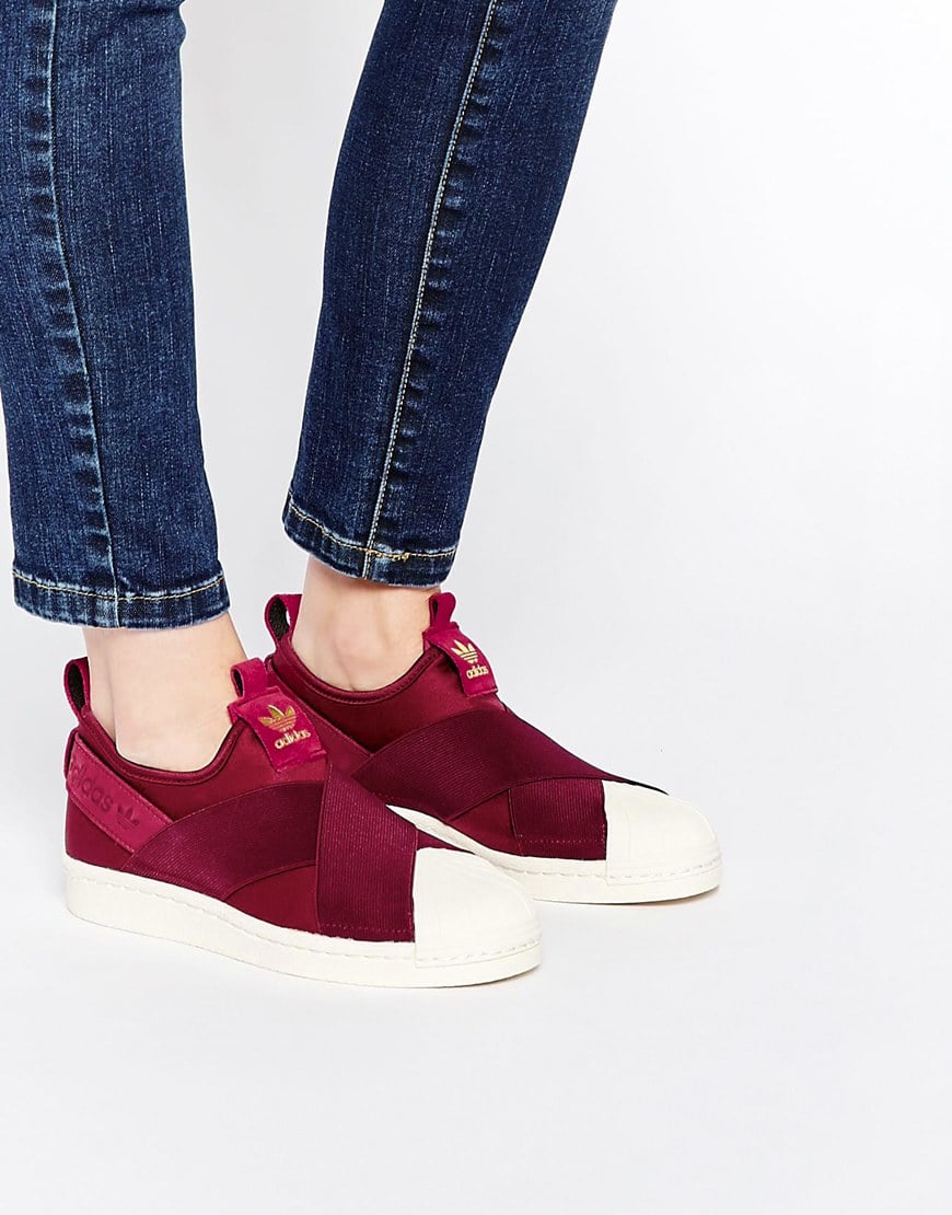 adidas superstar slip on bordeaux