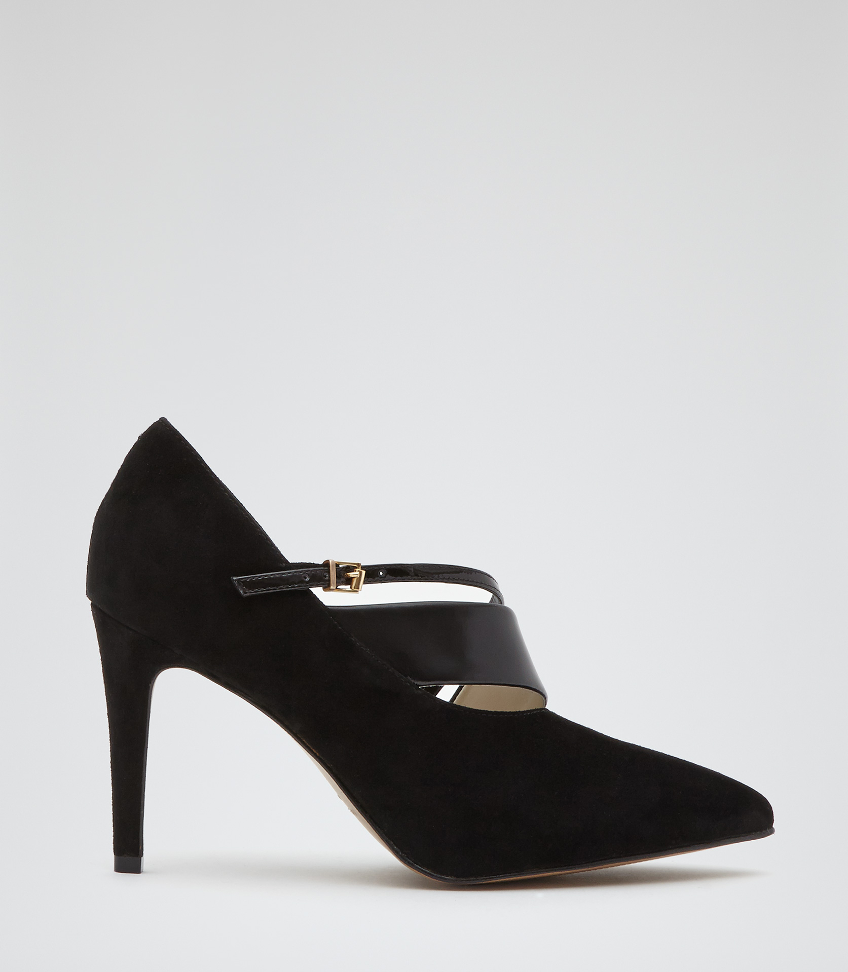 reiss black heels