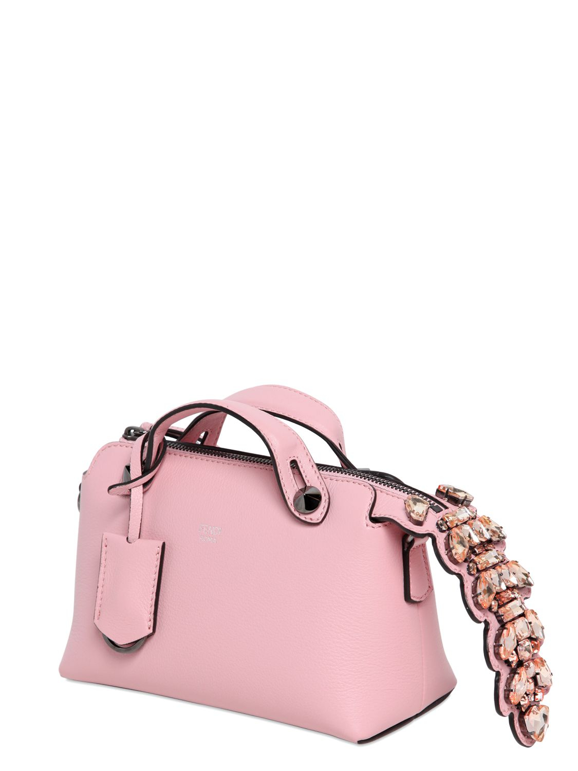 Lyst Fendi Mini By The Way Leather Shoulder Bag in Pink