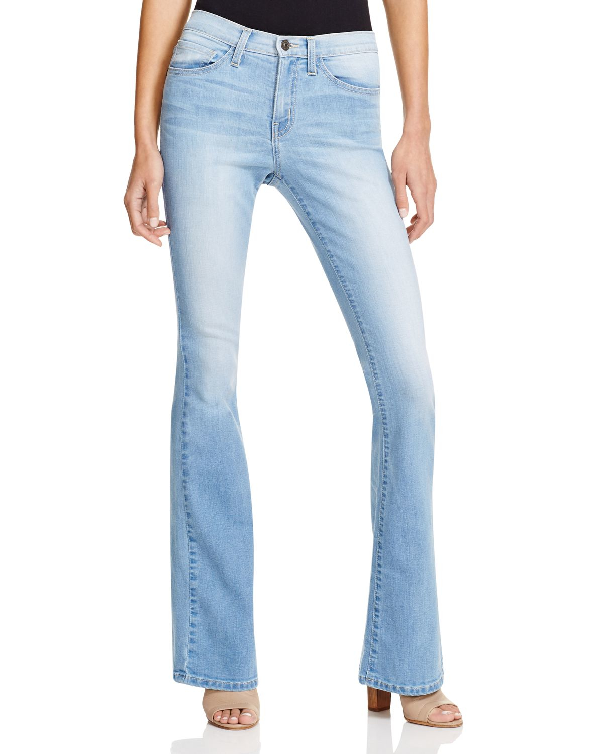 Lyst - Flying Monkey Light Denim Wash Flare in Blue