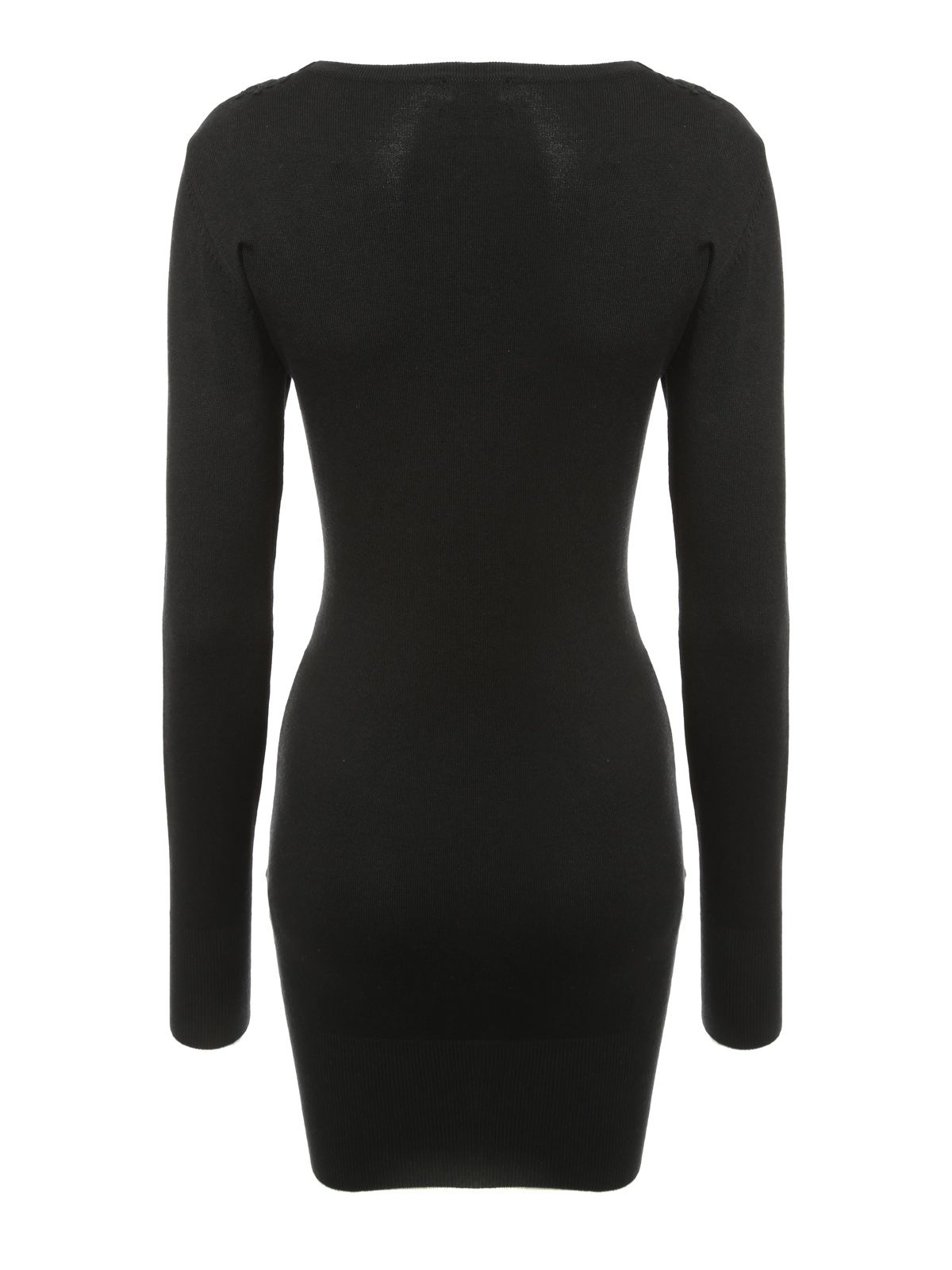 Jane norman Twist Front Jumper Dress in Natural | Lyst