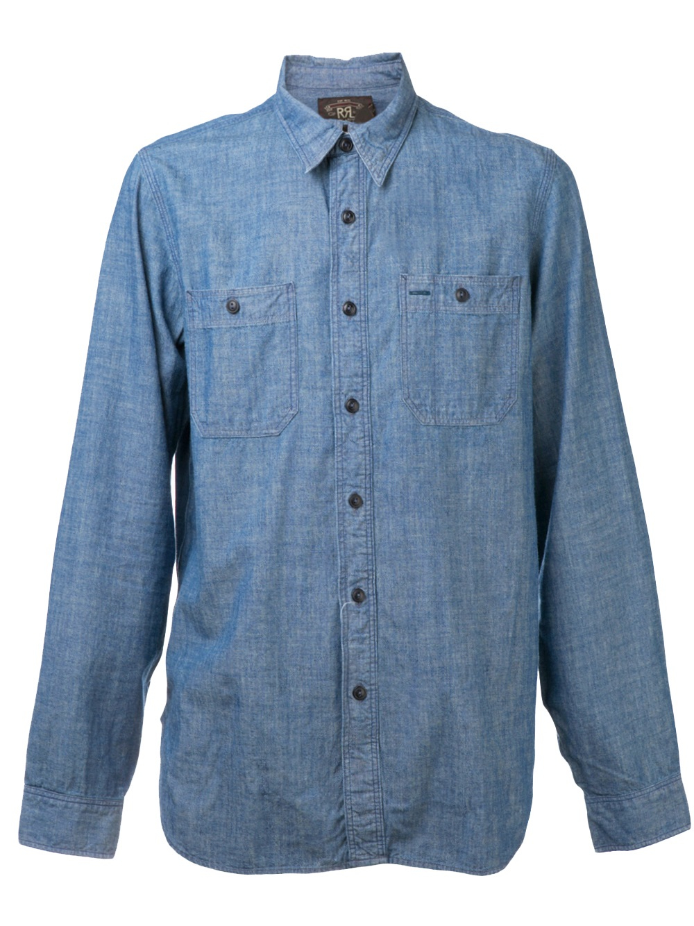 Rrl Button Down Shirt in Blue for Men | Lyst