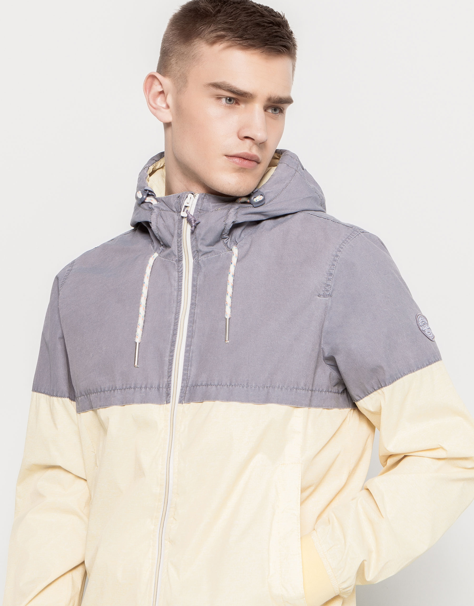 Pull&bear Jacket with Hood in Yellow for Men Lyst