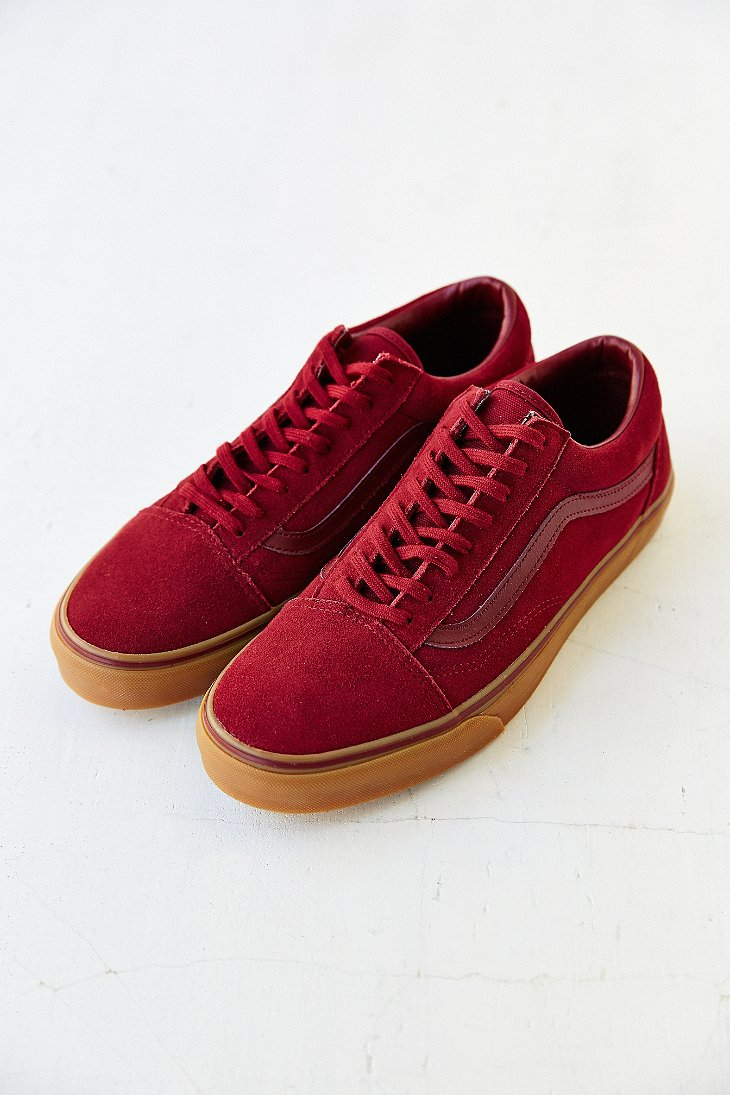 burgundy vans old skool gum sole burgundy vans old skool gum sole