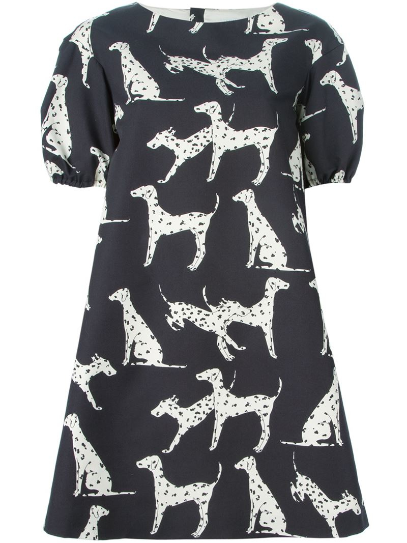 Vivetta DalmatianPrint Dress in Black Lyst