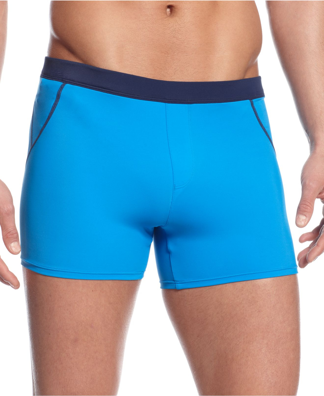 Nike Metro Solid Swim Shorts in Blue for Men | Lyst