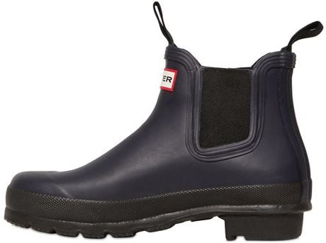 Hunter 20Mm Original Rubber Chelsea Boots in Blue for Men (NAVY) | Lyst