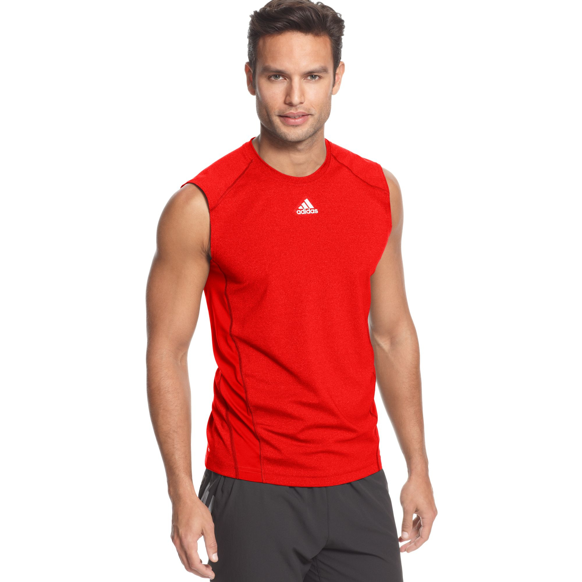Lyst Adidas  Sleeveless T  Shirt  in Red for Men 