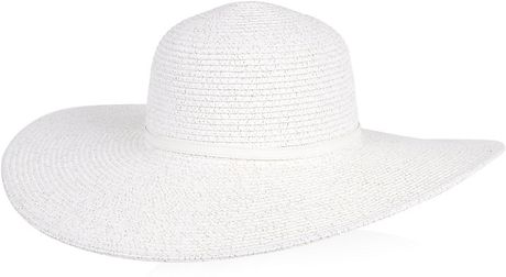 Melissa Odabash Jemima Wide Brim Hat in White | Lyst