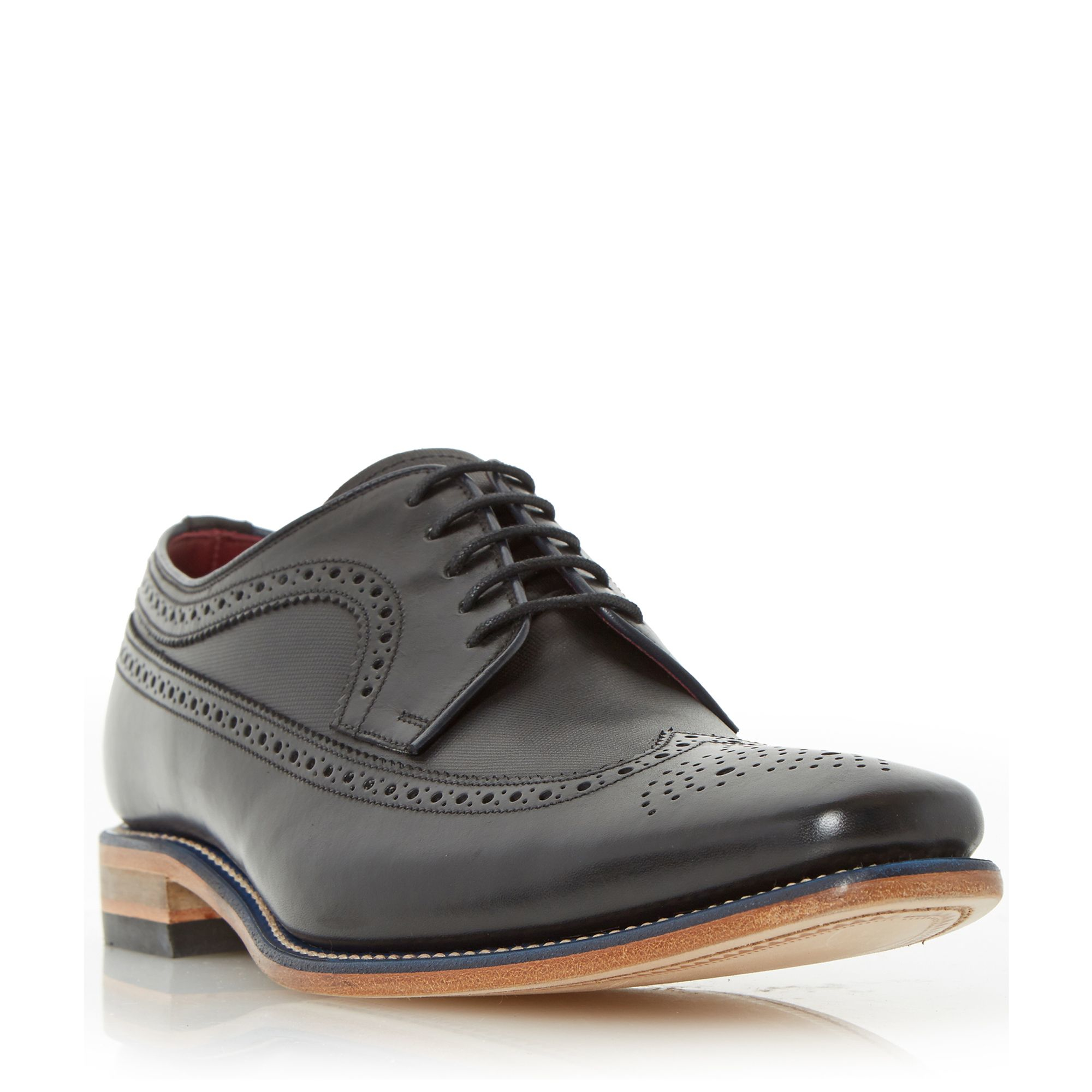 Loake Callaghan Blue Rand Leather Brogue Shoe in Black for Men | Lyst