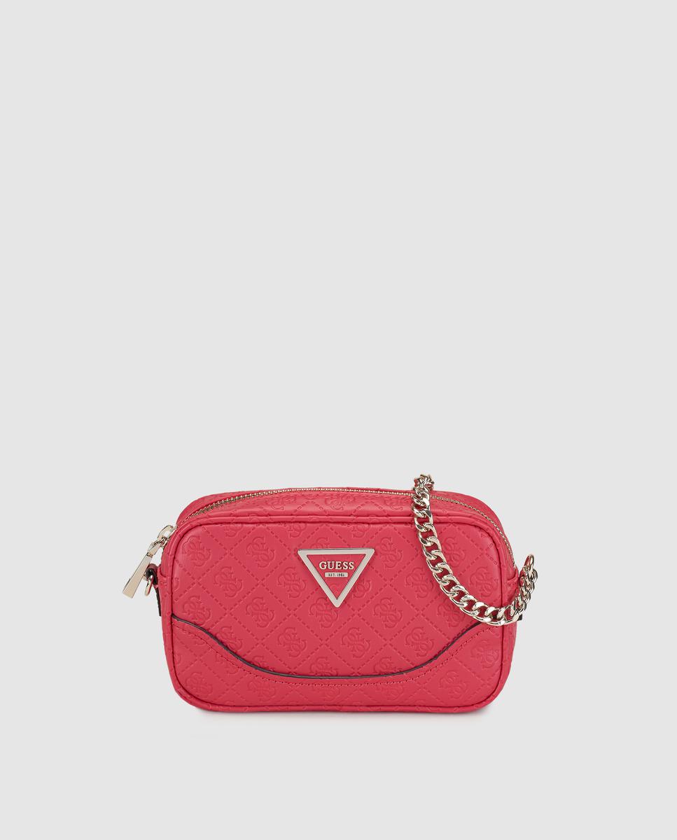 Guess Small Red Crossbody Bag With Logo Embossing In Lyst Guess Small Red Crossbody Bag With Logo Embossing Lyst
