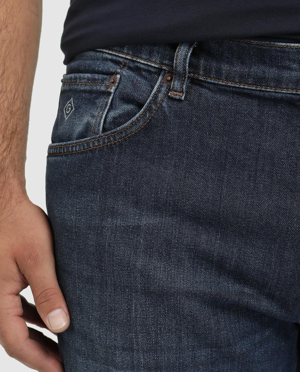 GANT Denim Big And Tall Slim-fit Blue Jeans for Men - Lyst