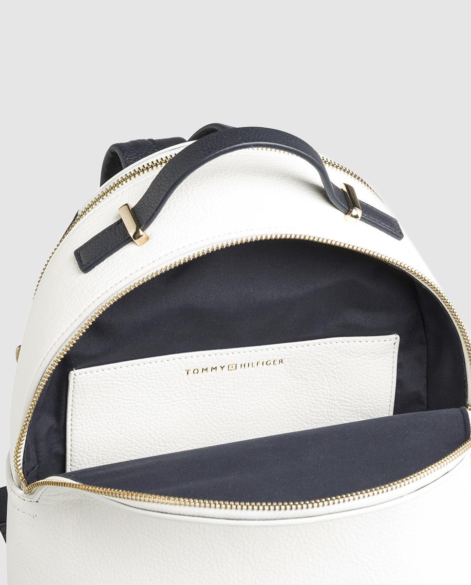 Tommy Hilfiger Small White Backpack With Zip in White Lyst