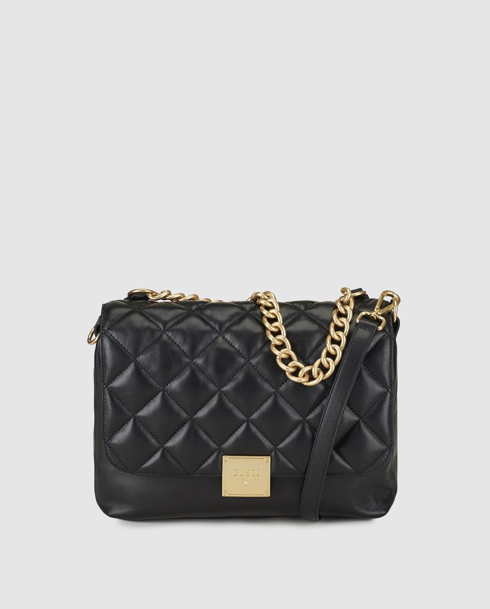 Lyst Guess Black Handbag With Two Handles In Guess Women S Black Handbag With Two Handles