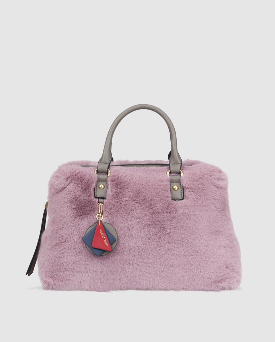 Robert Pietri Pink Faux Fur Bowling Bag In Lyst View Fullscreen