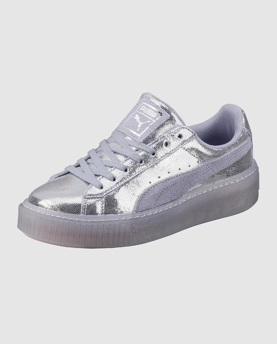 puma basket platform silber weiss puma basket platform silber weiss
