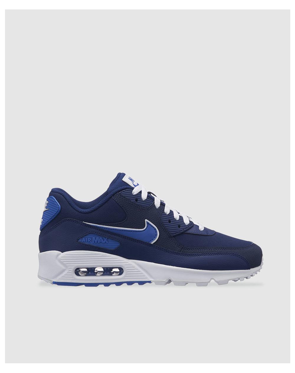 nike air max 90 essential trainers blue nike air max 90 essential trainers blue