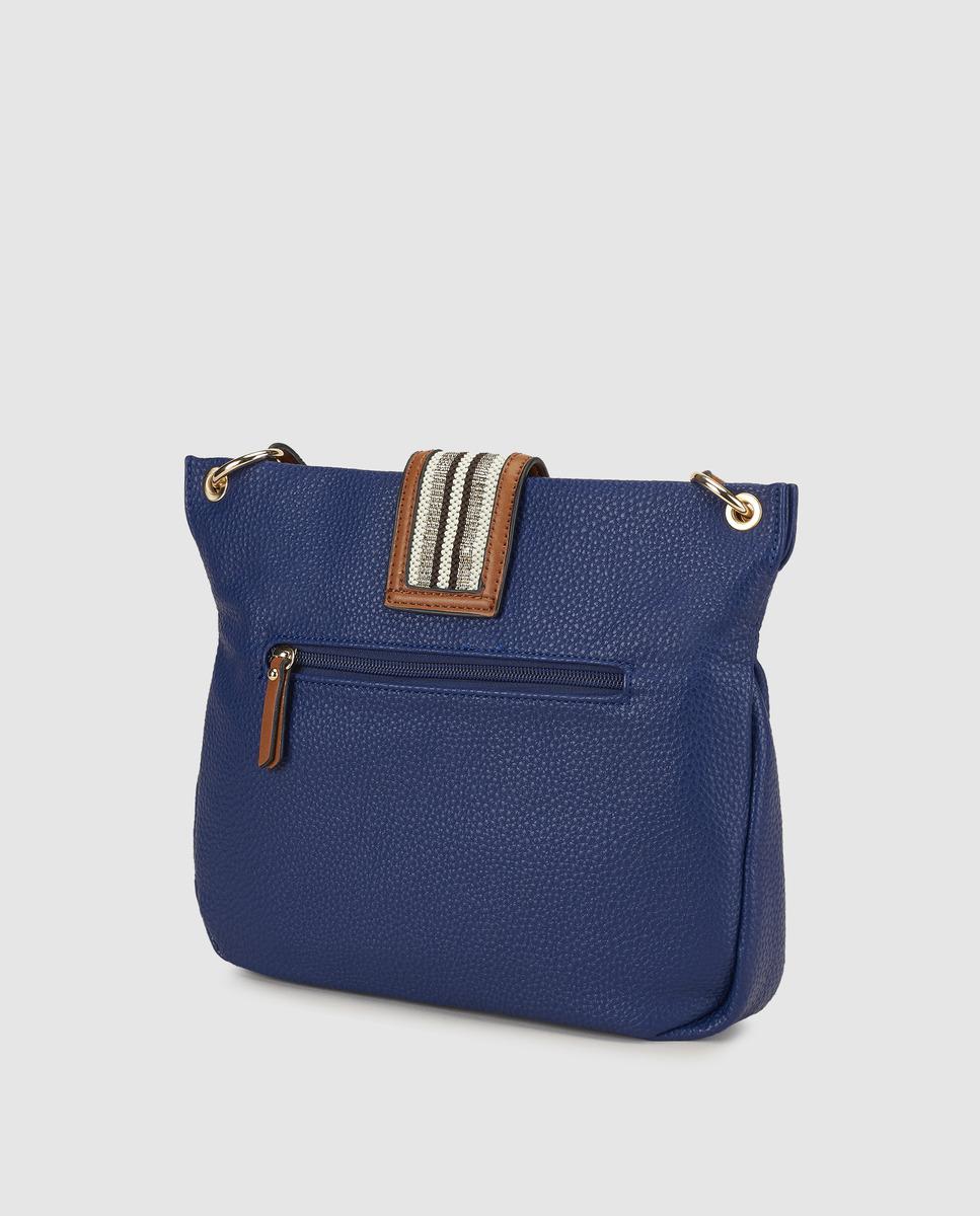 Lyst Robert Pietri Wo Navy Blue Crossbody Bag With Multicoloured View Fullscreen