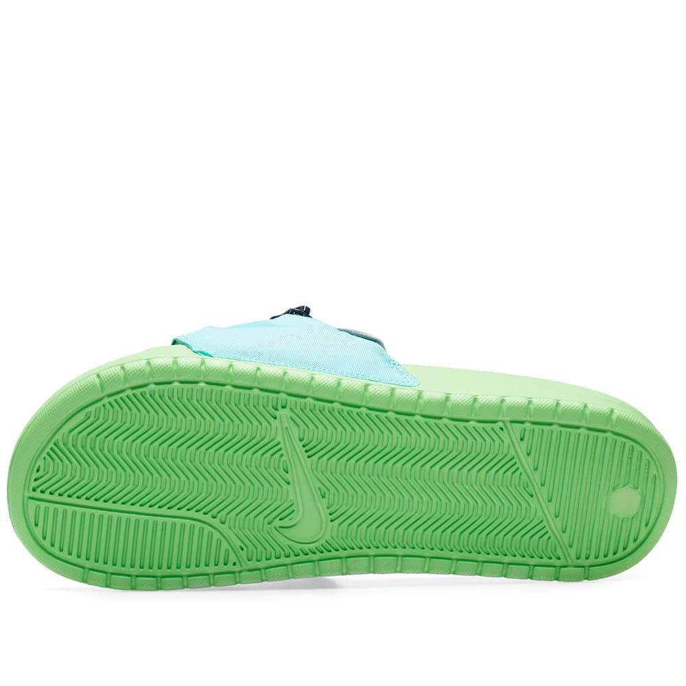 nike benassi jdi fanny pack green