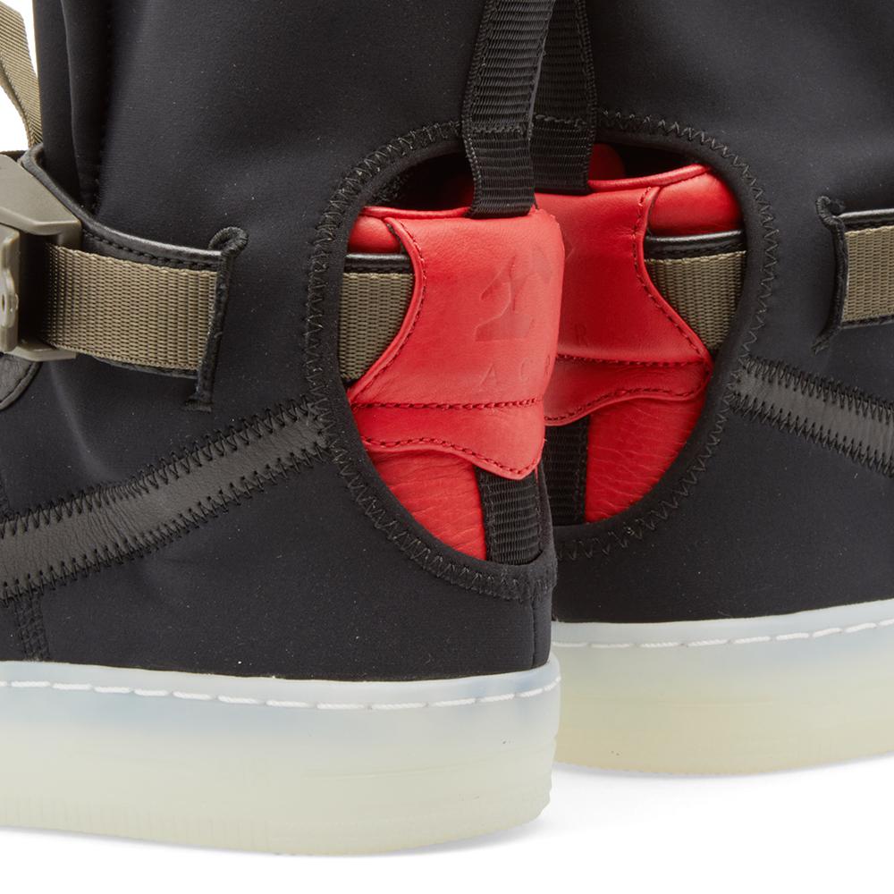 Nike Neoprene X Acronym Air Force 1 Downtown Hi Sp in Black Nike Neoprene X Acronym Air Force 1 Downtown Hi Sp in Black