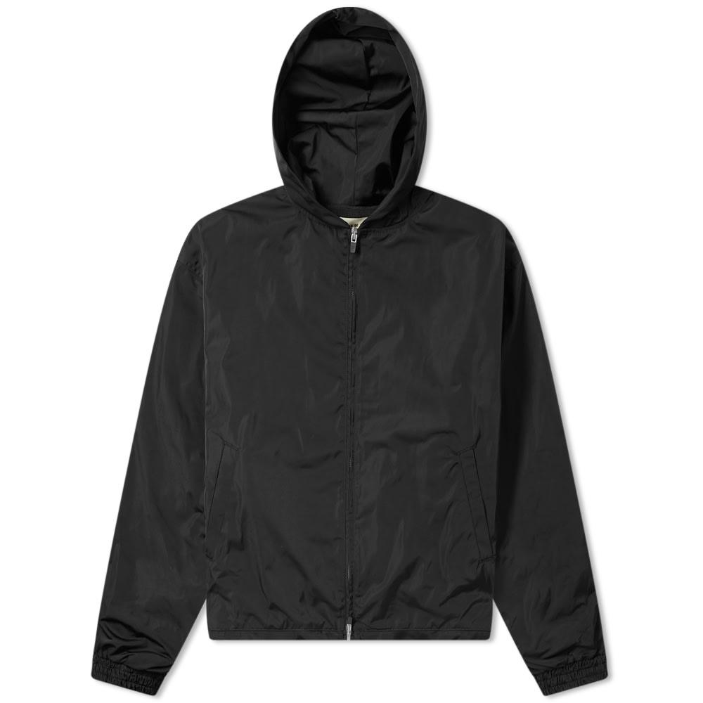 Fear Of God Nylon Full Zip Hooded Jacket in Black for Men - Lyst