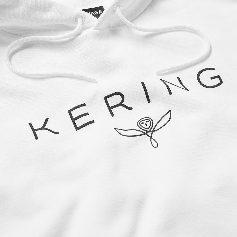 mens white kering logo hoodie