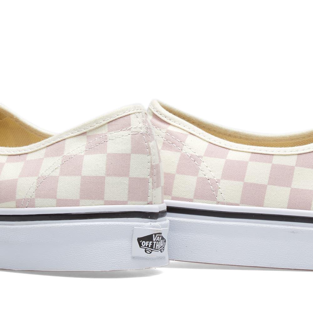 pink checkered vans men