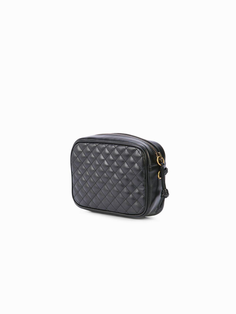 Gucci Black Quilted-leather Small Shoulder Bag in Black - Lyst