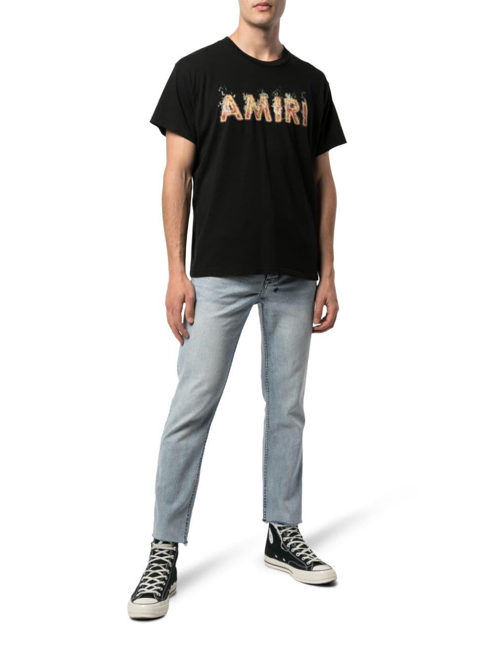 Amiri Logo T-shirt in Black for Men - Lyst