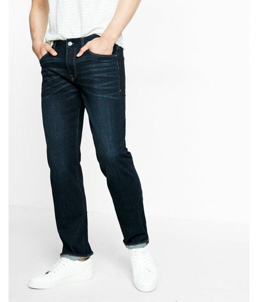 Ways to stretch jeans Fill a spray bottle with either tap water or tap water with a teaspoon of liquid fabric softener and mist the top half of your jeans to slightly damp. Dampening the fabric will help it give and you can manually stretch the jeans with your hands or put them on and repeat the