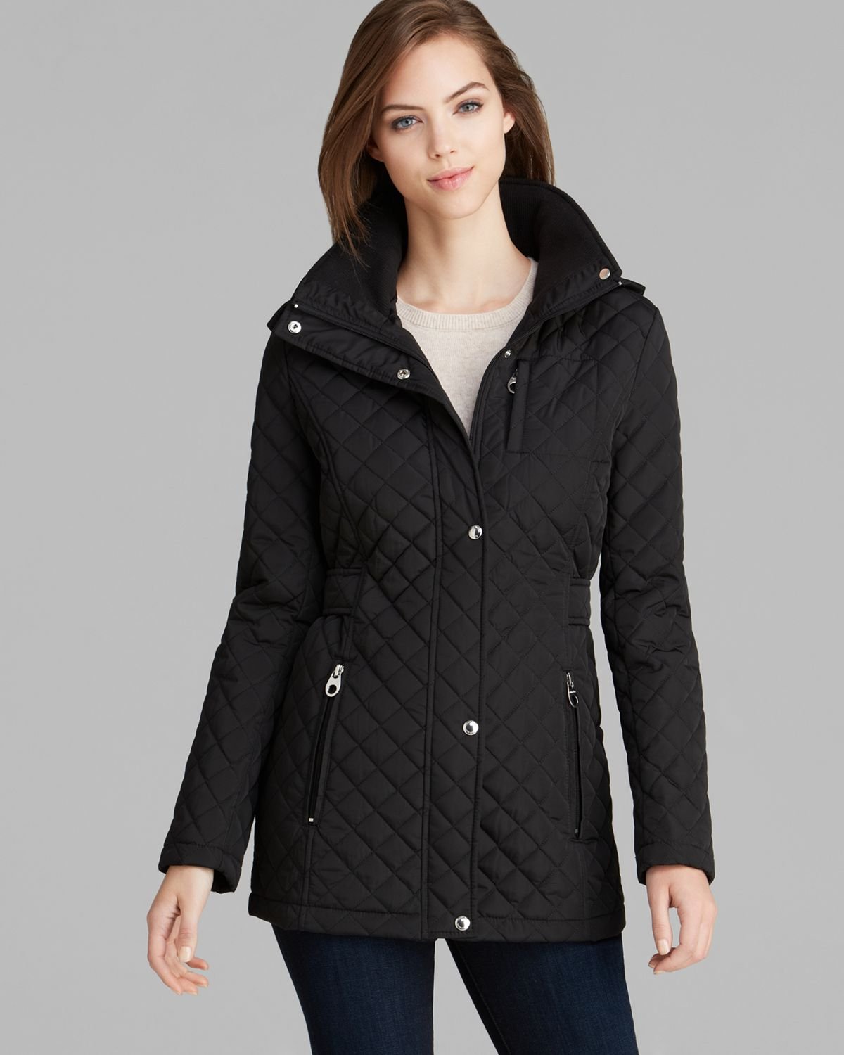 calvin klein hooded jacket women's