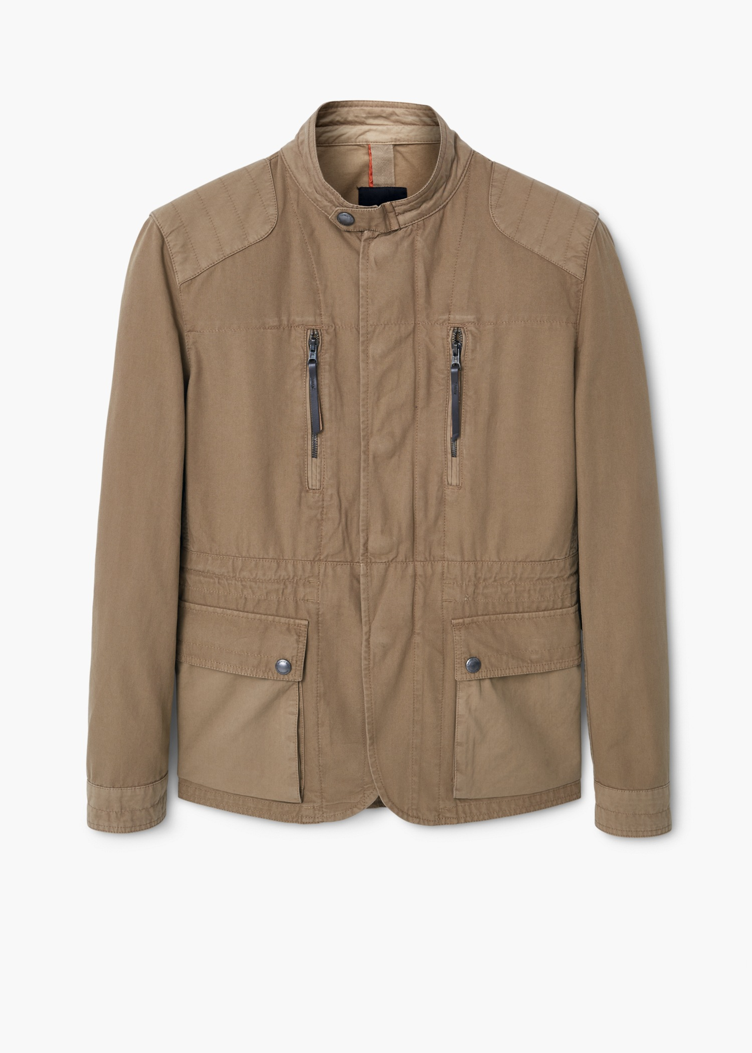 Lyst - Mango Cotton Canvas Field Jacket in Brown for Men