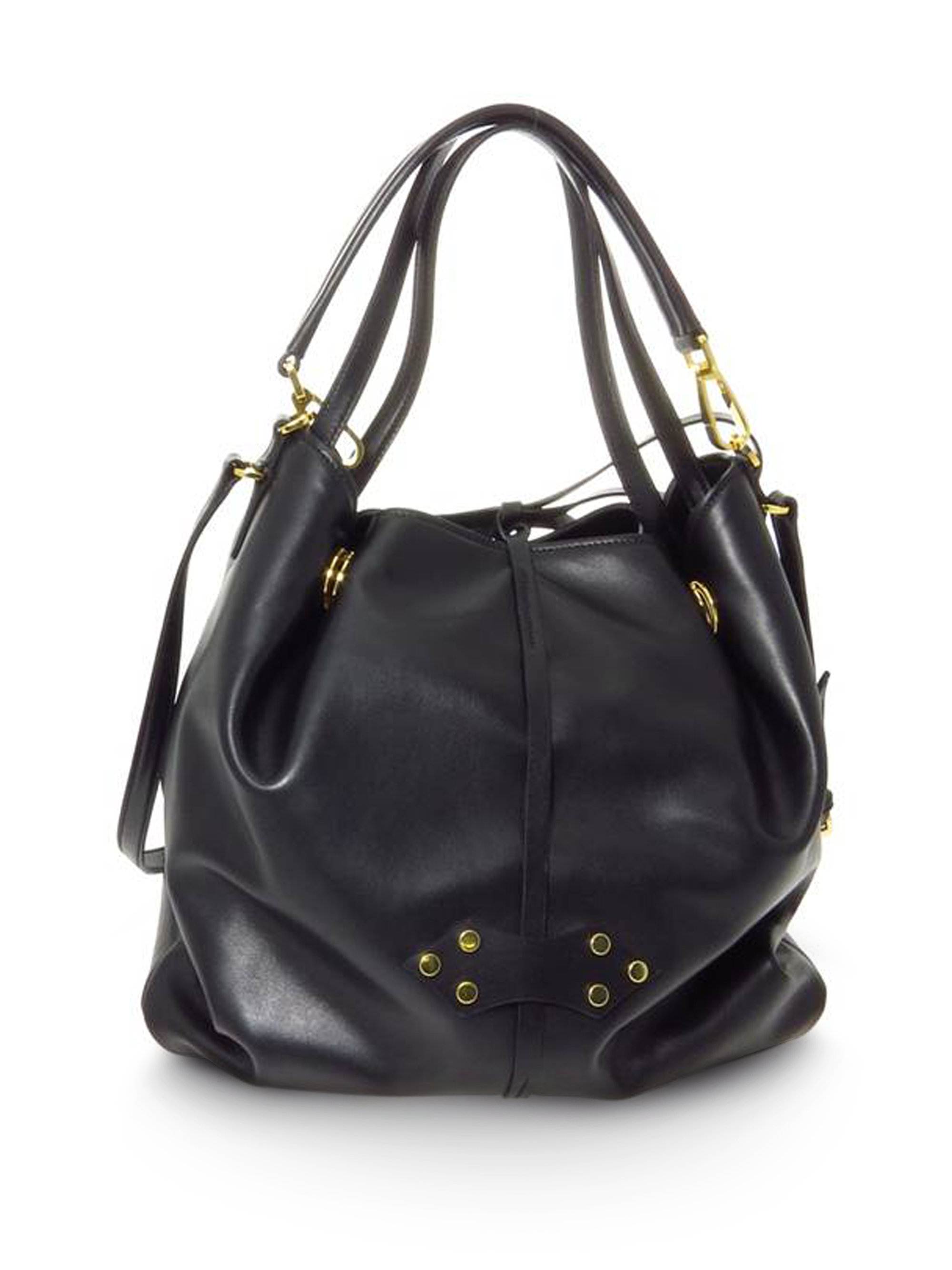 Miu Miu Large Vitello Soft Bucket Bag in Black - Lyst