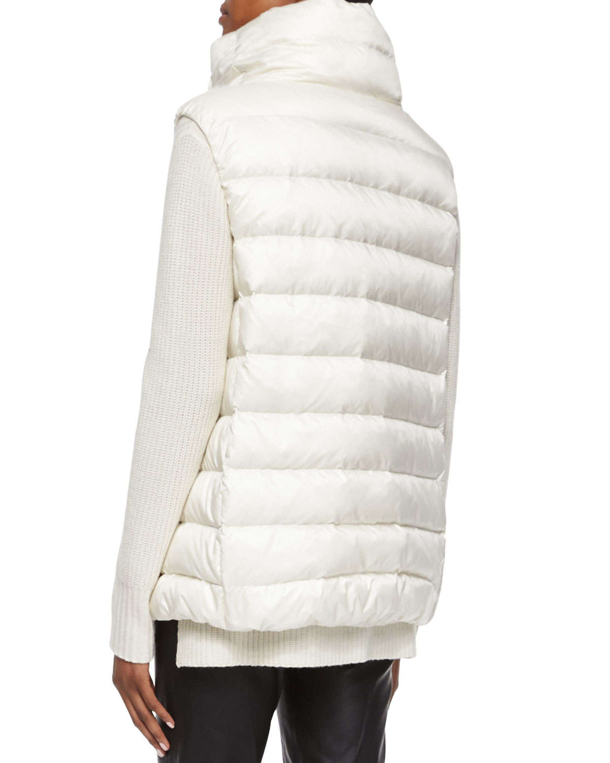 Lyst Ralph Lauren Black Label Shawlcollar Puffer Vest in White