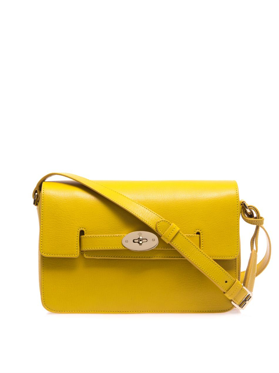 Mulberry Bayswater Crossbody Bag in Yellow | Lyst
