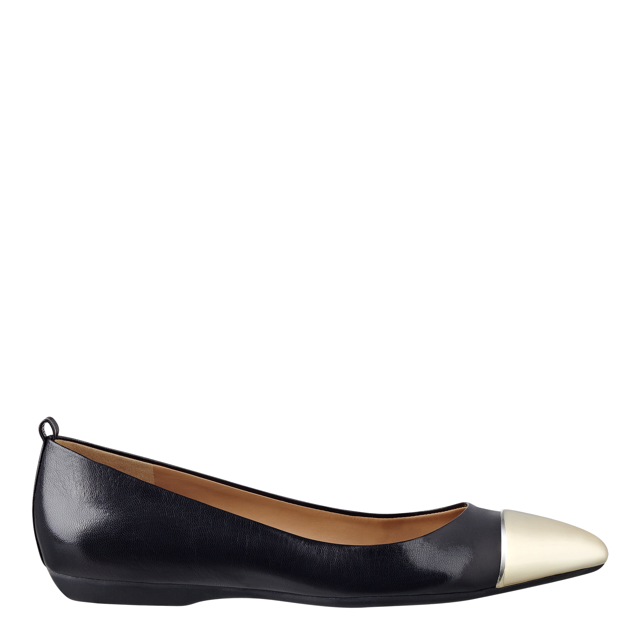 black and tan cap toe flats
