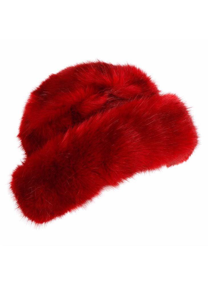 Dents Faux Fur Hat in Red (Berry) | Lyst