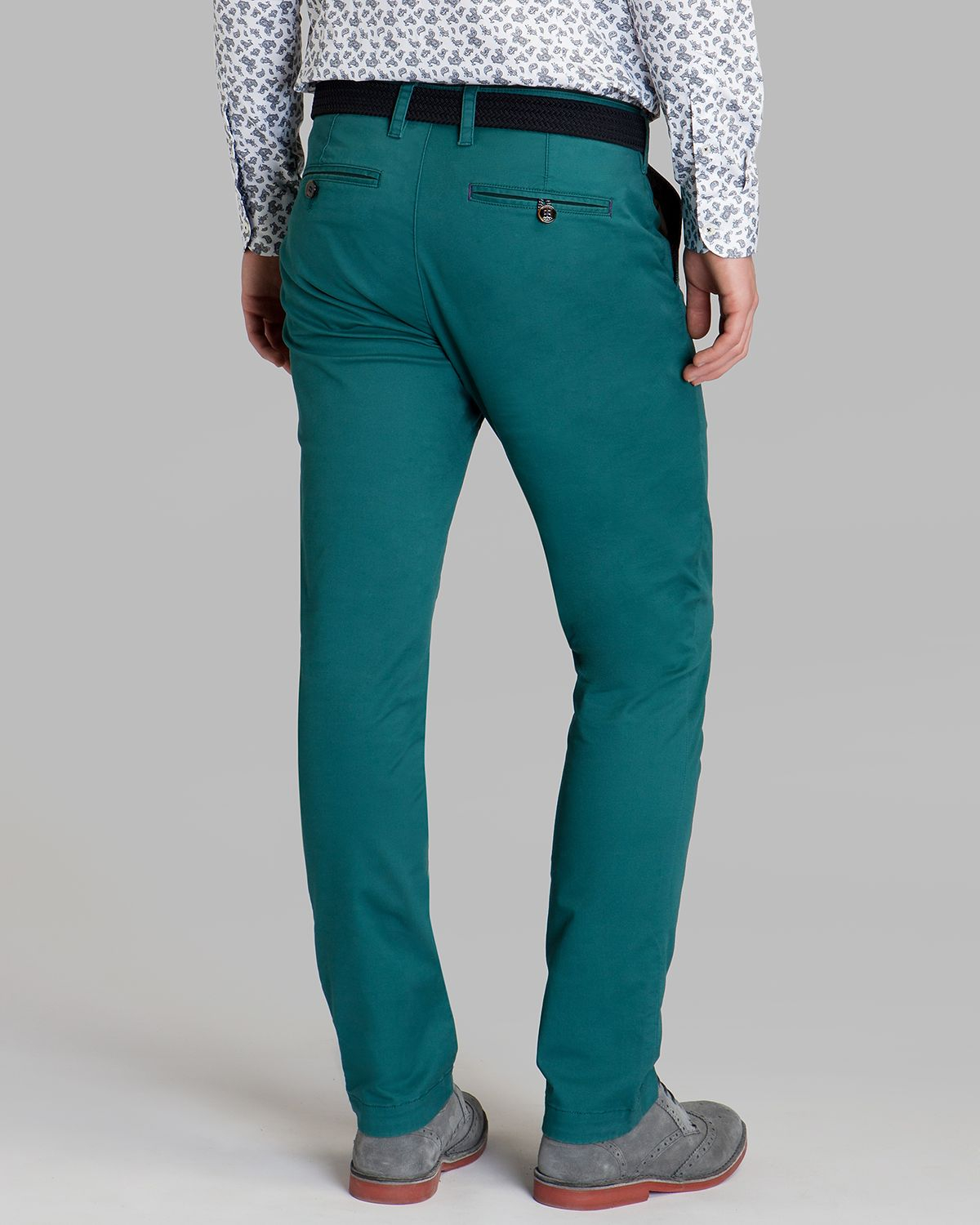 Lyst - Ted Baker Bronn Classic Fit Chino Pants in Blue for Men