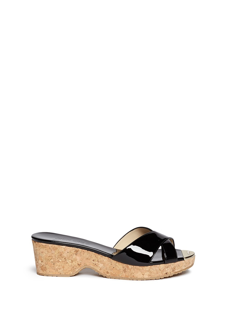jimmy choo cork wedge