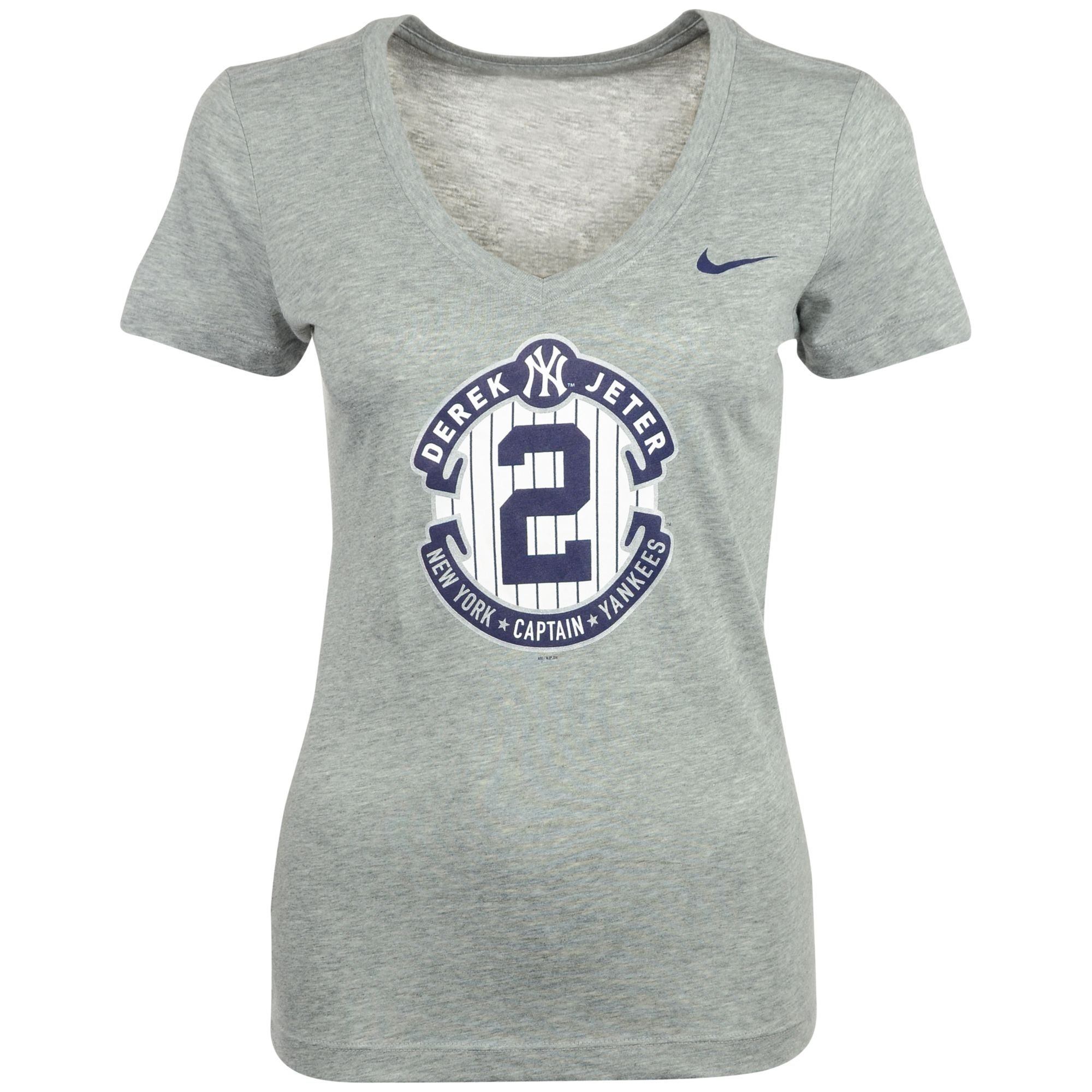 Nike Short Sleeve Derek Jeter Commemorative Logo T-Shirt in Gray ...