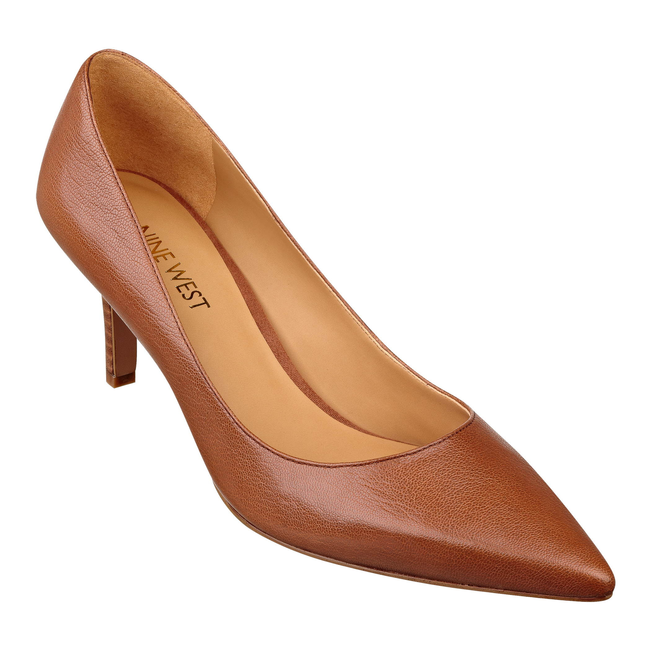 brown flat pumps