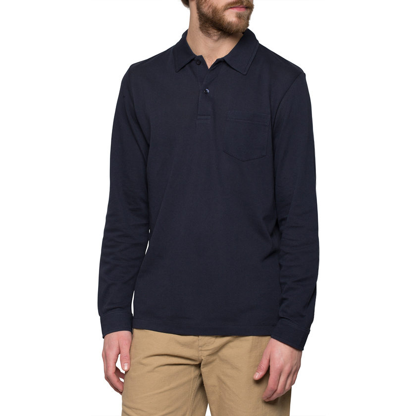 sunspel riviera polo long sleeve