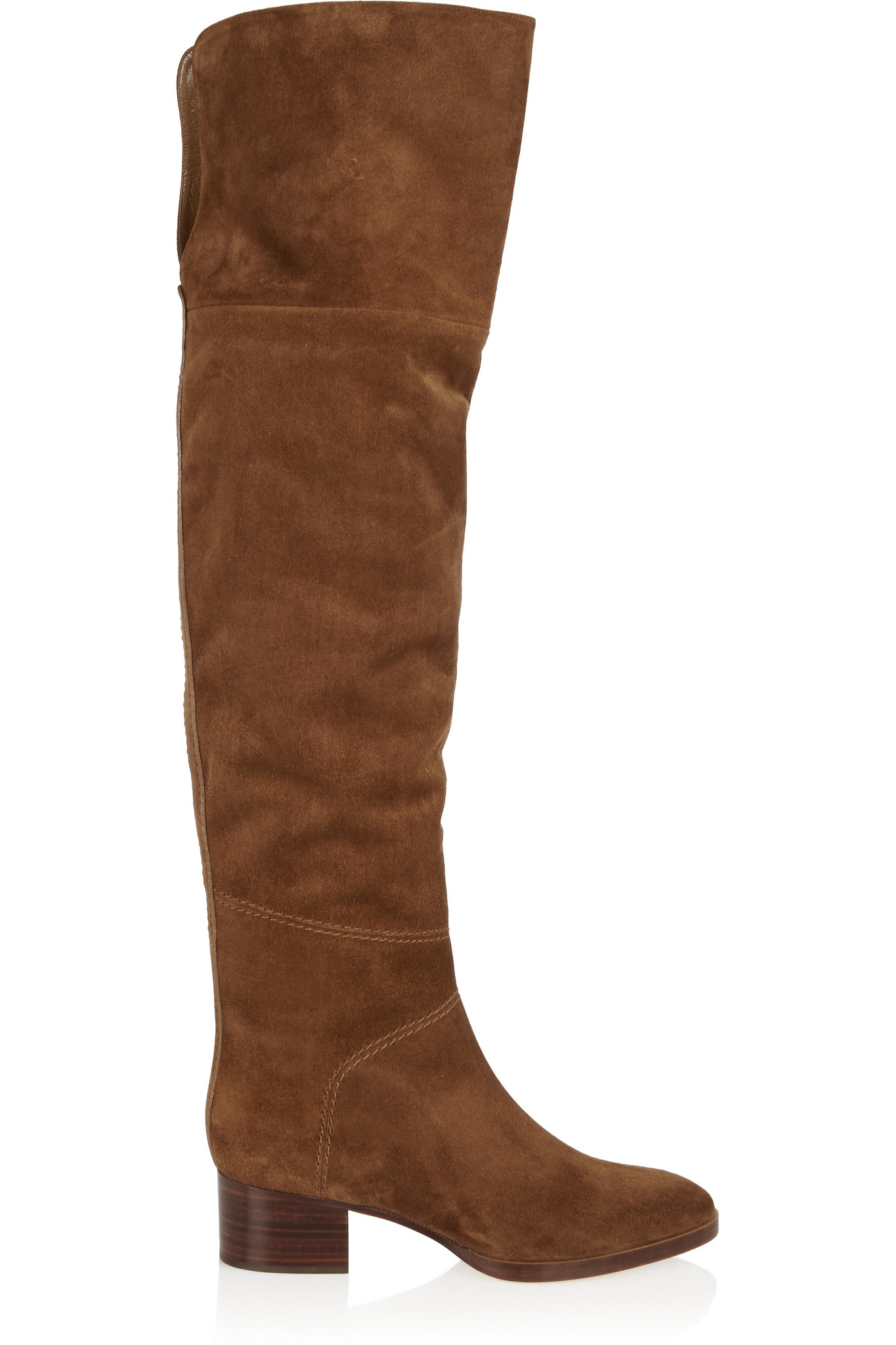 Chloé Suede Over-the-knee Boots in Brown | Lyst