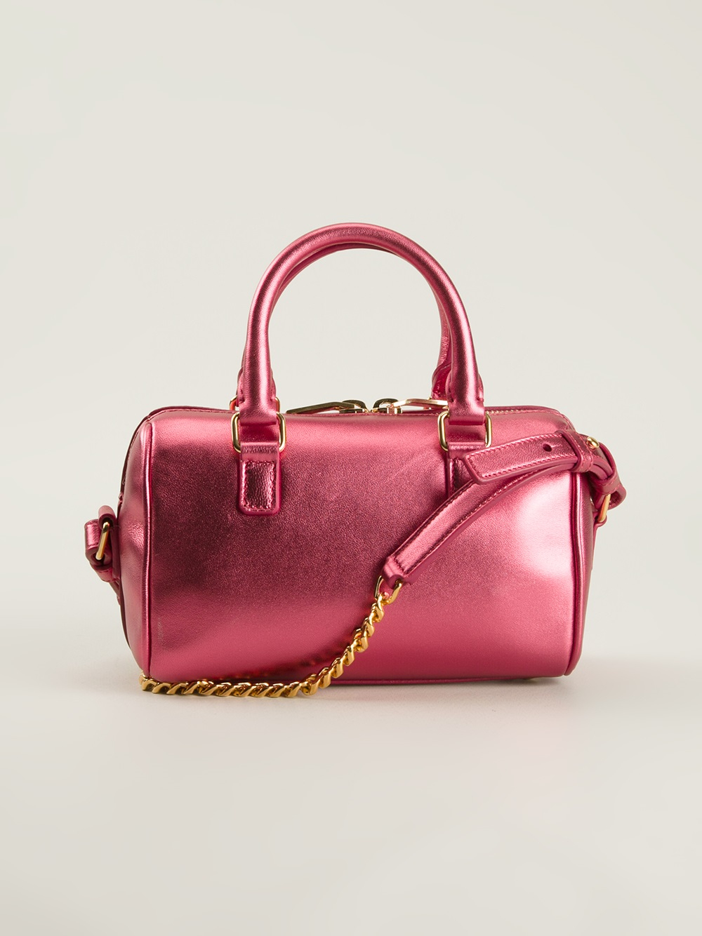 Lyst Saint Laurent Mini Duffle Bag in Pink